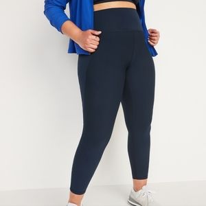 Old Navy high-waist power press built in sculpt 7/8 length leggings